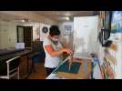 Atelier meuble en carton au Tour Hotel à Béthune