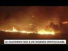 Californie : un impressionnant incendie difficile à maîtriser à l'est de Los Angeles (vidéo)