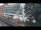 Les pompiers ont sorti la grande échelle à Tournai