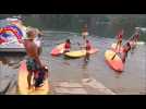 Activité paddle sur le lac de Villefort