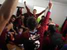 Football (Coupe de France) : la joie des joueurs de Proville (D2) après leur qualification à Masnières (D2)