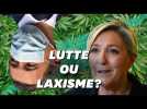 Pour Marine Le Pen, la guerre anti-drogue de Darmanin organise en réalité sa 