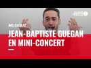 Jean-Baptiste Guegan en mini-concert à Ouest-France