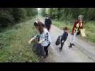 Collecte des déchets dans la forêt de Mormal