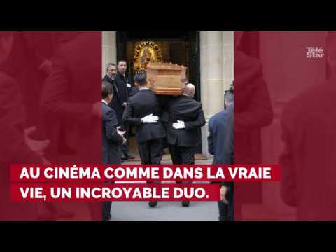 VIDEO : PHOTOS. Jean-Paul Belmondo bouleversé lors des obsèques de son grand ami, Charles Gérard