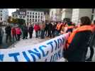 Saint-Omer : manifestation pour le climat sur la grand'place de Saint-Omer