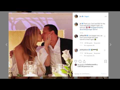 VIDEO : JLo y Alex Rodriguez comparten su fiesta de compromiso