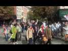 Lille : départ de la grande marche des sans-papiers et de la CGT vers Paris