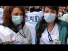 Témoignages d'infirmiers de l'hôpital d'Annecy lors de la journée de mobilisation du 15 octobre 2020
