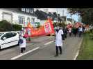 Manifestation à l'hôpital de Quimper