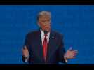 Le président américain Donald Trump et son rival démocrate Joe Biden se sont retrouvés pour le dernier débat