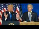 Etats-Unis: Trump et Biden au coude-à-coude, l'élection plus indécise que jamais