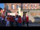 Grève et rassemblement devant le foyer de vie pour personnes handicapées de Frévent