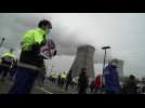 Nucléaire: manifestation des travailleurs de la centrale de Doel contre la fermeture des centrales