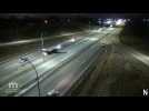 Etats-Unis: les images folles d'un avion qui atterrit sur une autoroute et qui emboutit une voiture