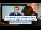 Covid-19 : Emmanuel Macron réunit deux conseils de défense, de nouvelles restrictions possibles