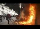 Le parlement du Guatemala incendié
