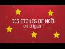 Tuto de Noël: des étoiles en origami pour décorer le sapin