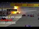 Grand Prix du Bahreïn : le Français Romain Grosjean miraculé après une sortie de piste