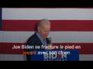 Joe Biden se fracture le pied en jouant avec son chien