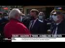Tempête Alex : Emmanuel Macron salue le maire de Tende