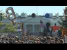 Scène de liesse devant la Maison Blanche après l'annonce de la victoire de Biden