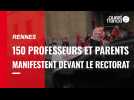 Rennes. Covid-19. 150 profs et parents manifestent devant le rectorat