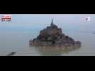 Le Mont-Saint-Michel redevient une île le temps d'une marée (vidéo)