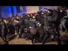 Violents affrontements à Barcelone, lors d'une manifestation contre les mesures de restriction