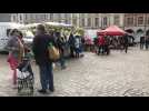 Arras : ambiance au premier marché depuis le reconfinement