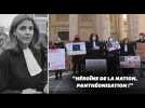 Gisèle Halimi au Panthéon: des militantes féministes manifestent à Paris