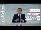 Emmanuel Macron décrète le couvre-feu dès 21h dans 8 métropoles et l'Ile de France