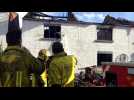 Incendie à Cortil-Wodon ( fernelmont ): une habitation complètement sinistrée