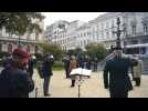 Ludivine Dedonder, ministre de la Défense, a ravivé la flamme sur la tombe du Soldat inconnu à Bruxelles