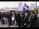 Rennes, rassemblement des commerçants avant la gare