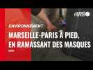 Marseille-Paris à pied en ramassant des masques: le défi d'un étonnant duo franco-britannique