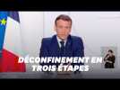 Discours de Macron du 24 novembre sur la sortie du confinement en trois étapes