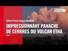 VIDÉO. Italie : l'impressionnant panache de cendres du volcan Etna