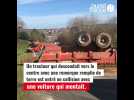 Une remorque en travers de la départementale à Lannion