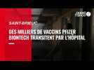 VIDÉO. Des milliers de vaccins Pfizer-BioNTech transitent par l'hôpital de Saint-Brieuc