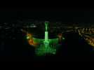Des monuments à travers le monde illuminés en vert pour la fête de la Saint-Patrick