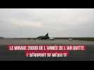 Le Mirage 2000D de l'armée de l'air quitte l'aéroport de Méaulte
