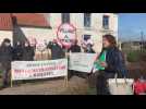 Manifestation contre un projet de méthaniseur à Frévin-Capelle