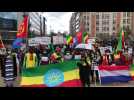 Manifestation de la diaspora éthiopienne suite à la guerre au Tigré