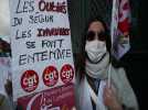 Cambrai: manifestation des aides médico psychologiques des papillons blancs