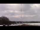 Dynamitage des pylônes de la RTBF à Wavre