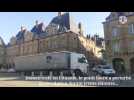 Un camion bloqué place Ducale