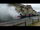 Laon : Deux voitures en feu sous les remparts
