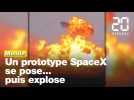 SpaceX: Le prototype Starship réussit à se poser... avant d'exploser