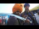 Inde: des guerriers sikhs veillent sur la fronde des agriculteurs